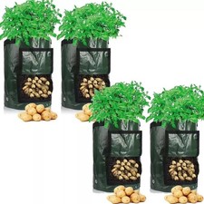 1-4X Plant Grow Bags 10 Gallon Potato Fruit Vegetable Garden Planter Growing Bag