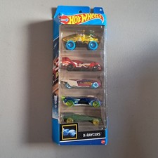 Hot Wheels HLY64 X-RAYCERS 2023 5 Pack Beat All, Slide Kick, Power Rocket & More