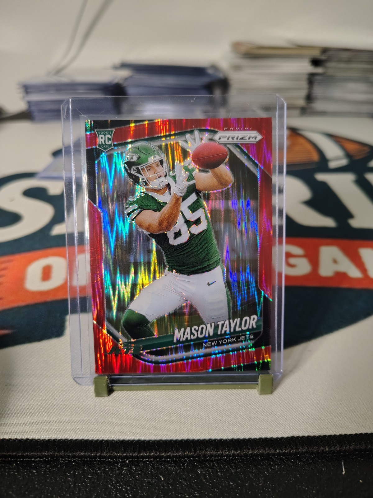Panini Prizm 2025 Mason Taylor Rookie Red Flash #329 New York Jets NFL Card