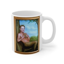 Niles Crane as the Satyr Pan Mug Frasier Crane Coffee Cup KACL Cafe Nervosa