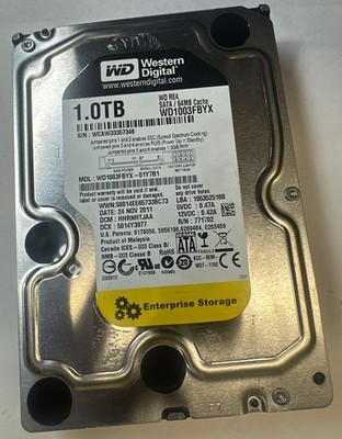 Western Digital WD1003FBYX-01Y7B1 1TB 7200RPM SATA 3.5in Internal HDD