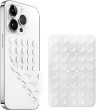 Silicone Suction Cup Phone Case Mount Double Sided, Non Slip Transparent 