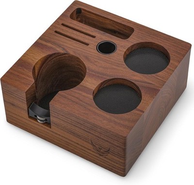 58mm Tamper Station V3 Walnut Portafilter Holder Espresso Organizer Coffee Bar