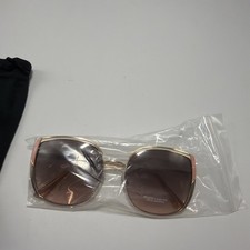 Vince Camuto Vc997 Retro Sunglasses Cat Eye Gold Nude Pink 100 UV