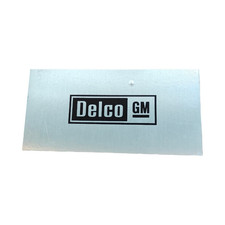 Vintage Delco GM (General Motors) Decorative Sign, Plate, Garge Display