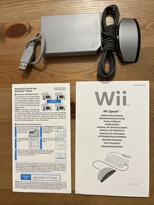 MICRO SPEAK OFFICIEL NINTENDO Wii - ACCESSOIRE ORIGINAL ÉTAT NEUF + NOTICES WII - Photo 1/4