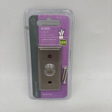 Style Selections Satin Nickel Doorbell Button Wired LED #0163362