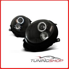 LPMC06 COPPIA FARI ANTERIORI ANGEL EYES MINI COOPER R55 R56 R57 06-14 nero Tunin