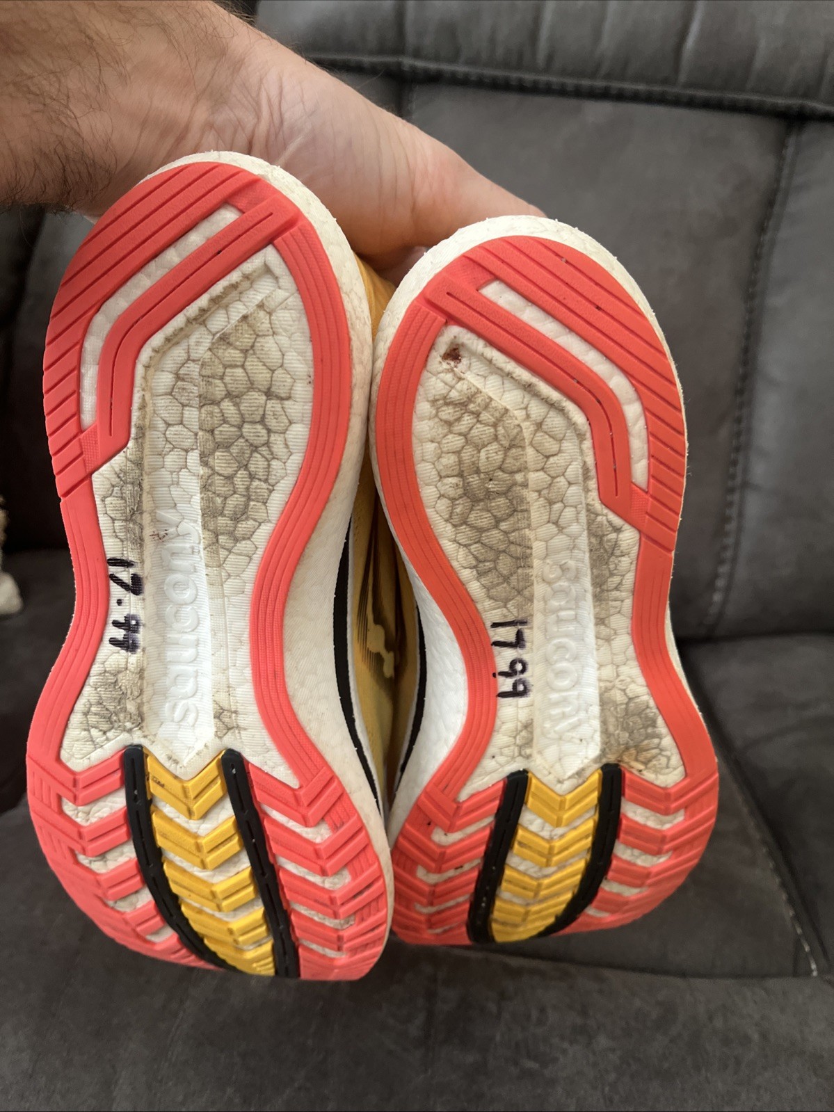 Saucony Women's Endorphin Pro 2 Running Shoes Vizi Gold Red Size 8.5 thumbnail 6