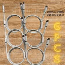6x 60W USB-C to USB-C Cable PD Fast Charger Cord For Samsung iPhone16e 16 15 17