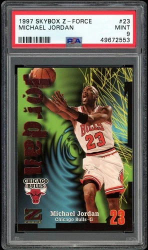 1997 Skybox Z-Force #23 Michael Jordan Basketball Card PSA 9 Bulls