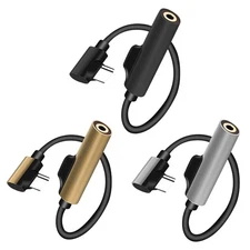 2x Headphone Plug Adapter Type C Headphone Jack Audio Converter Cell Phone Plug