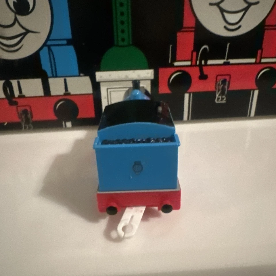 Thomas & Friends TrackMaster THOMAS EL MOTOR DEL TANQUE CGI CARA DE CARBÓN DIFÍCIL DE ENCONTRAR TOMY 1992 Foto 4 de 4