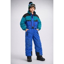 Vintage Inside Edge Ski Suit Youth L Blue Ret...
