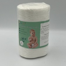 ALVABABY Cloth Diaper Liners Bamboo Rayon Flushable Biodegradable 100 pc Sealed