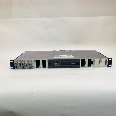 Grass Valley Lumo-BNC 1RU Frame 3 FIO-911 Quad RX Karten Broadcast Bundle