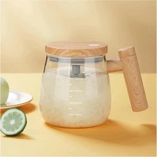 Self Stirring Mug, Electric Mixing Cup Coffee Mug A-Transparent 