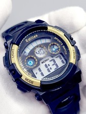 Edillas Kids Watch, Lcd Digital 43mm Boys Watch Ages 5-18, Analog Digital Watch 
