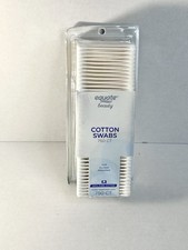 Equate Beauty Cotton Swabs, 750 Count, 100 Pure Cotton Double-Tipped New Sealed