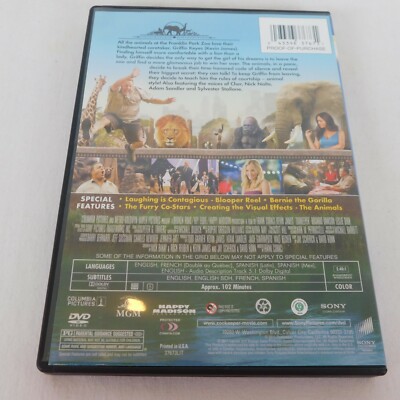 Zookeeper DVD 2011 Kevin James Rosario Dawson Leslie Bibb