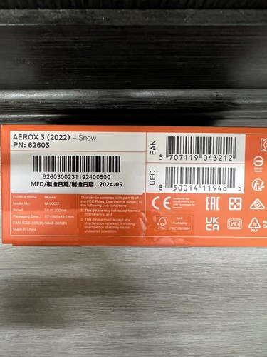 Souris gaming filaire ultra légère SteelSeries Aerox 3 - Neige - Photo 4/4