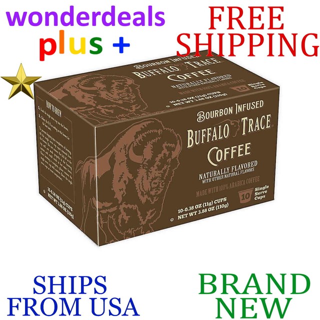 BUFFALO TRACE Bourbon Flavored COFFEE 10ct Single Serve Coffee Makers (2 BOX) eBay
