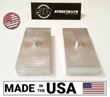 [SR] 1" Billet Rear Lift Blocks Kit FOR Tacoma Sierra 1500 Tahoe Nissan Frontier