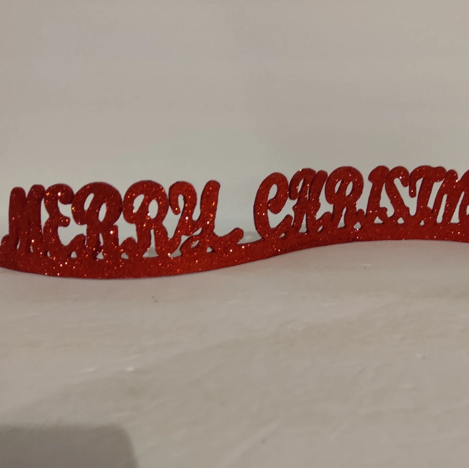 Letrero 16" Feliz Navidad Rojo Brillo Foto 3 de 4