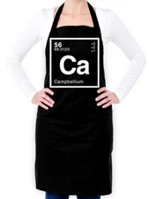 Element Name Campbell Unisex Apron - Surname - First Name - Physics - Science