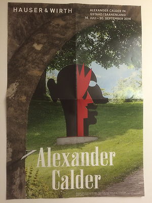 ALEXANDER CALDER, gefaltetes Ausstellungsplakat, 2016