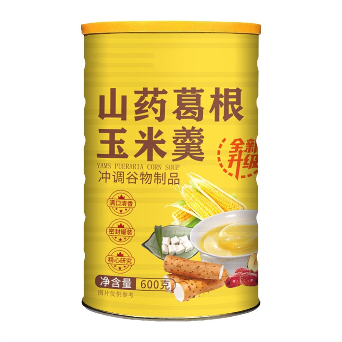 Sopa de ñame, kudzu y maíz 600 g de ñame, maíz y kudzu en polvo