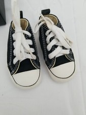 Childs Converse All Star Black  White Sneakers, size 2