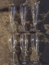 Parfait Champagne Flutes, Clear Glass, Dessert Party, Lot Of 4 Tablewear Decor