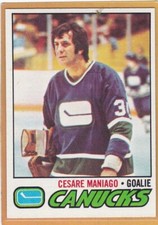 1977-78 TOPPS HOCKEY CESARE MANIAGO #23 CANUCKS NM/NMMT *A10685
