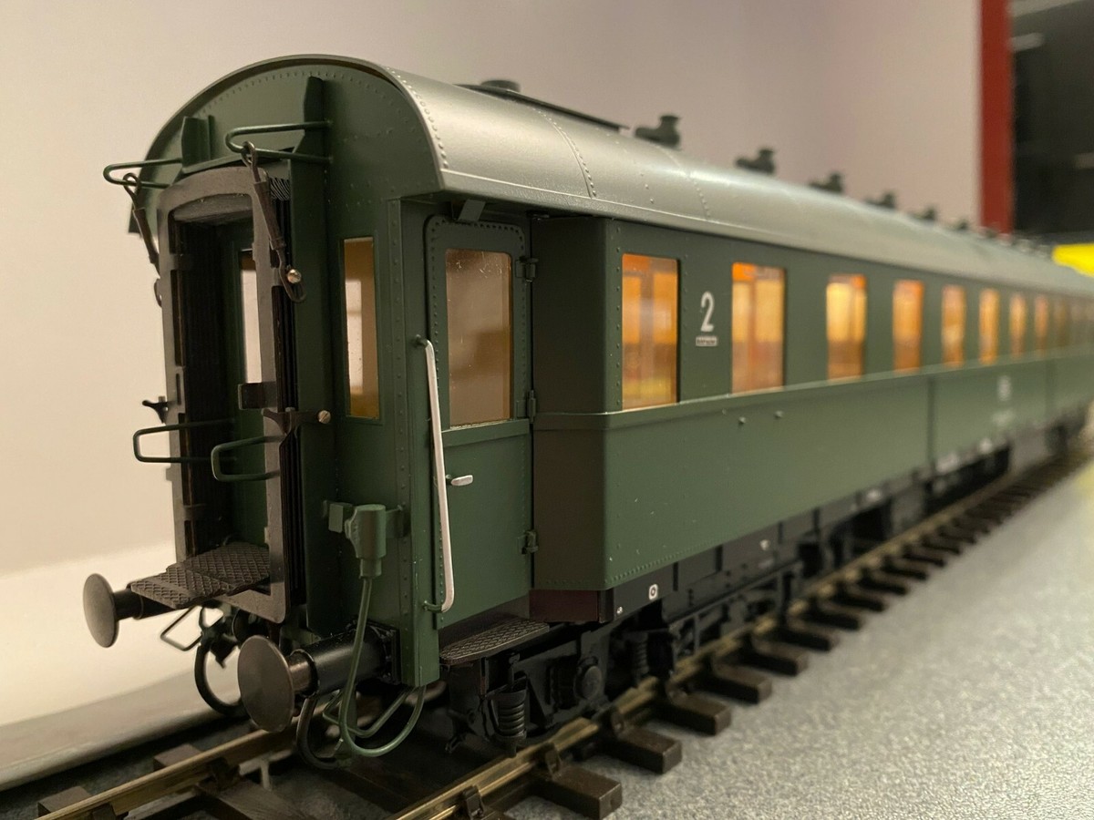Wagon Fulgurex Voie O - Type Büe 354 N°20-10 004-8 2e Classe DB - Édition Limitée 1928 Vert