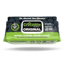 Crocodile Cloth Industrial Cleaning Wipes 100 Count Giant Super Absorbent Wipes
