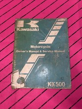 Owners Service Manual Kawasaki Kx 500 1983 Book
