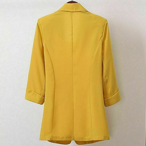 2025 Womens Ladies Formal Plus Size 3/4 Sleeve Coat Jacket Suit Blazer@!! - Picture 6 of 13