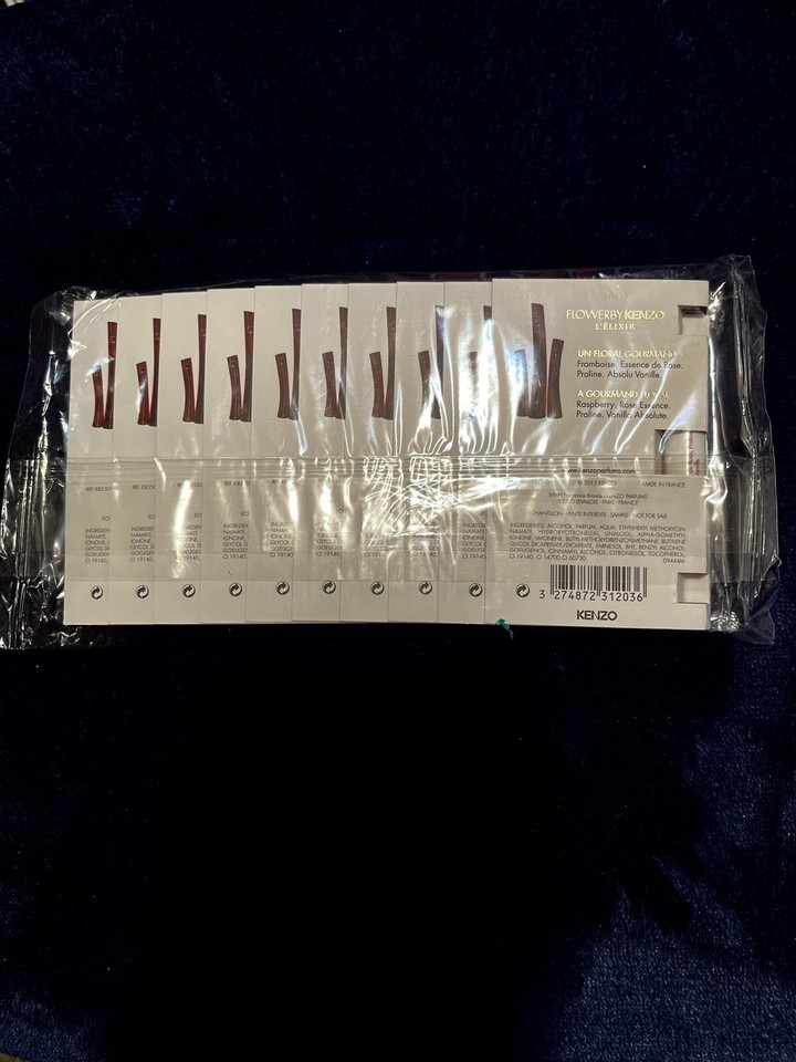 KENZO FLOWER L’ELIXIR EDP SPRAY VIALS .03OZ/1ML EACH BRAND NEW & SEALED