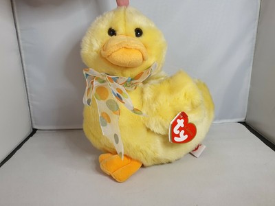 Brandneu mit Etikett 2006 Ty Classic - Billings gelbe Ente - weiches Plüschtier Beanie Buddies Spielzeug 8 Zoll
