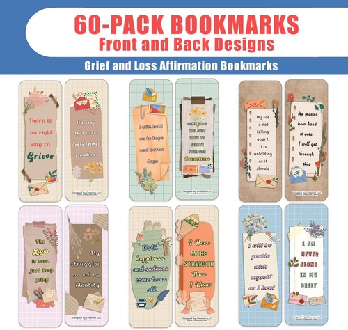 Grief and Loss Affirmation Bookmarks (20-Sets x 6 Cards) - Picture 2 of 8