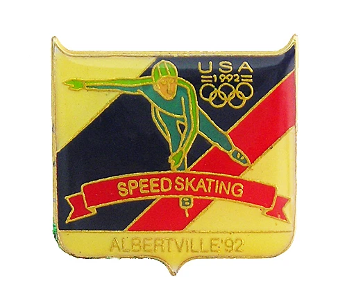 Pin's Folies Badge Albertville Olympic winter games 1992 Flag Drapeau Japan