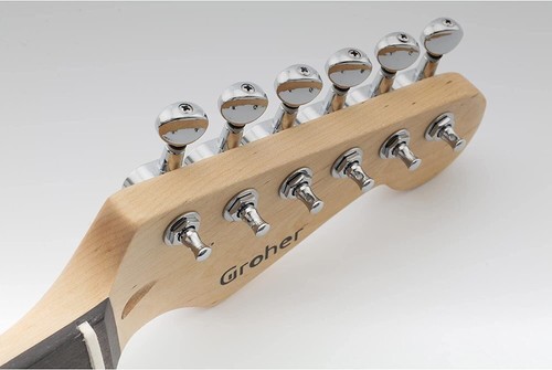 Guitar Tuning Pegs 6 In Line Tuners String Keys Machine Heads Chrome - 第 6/7 張圖片