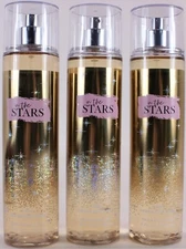 3 PACK Bath & Body Works IN THE STARS Fine Fragrance Body Mist Spray 8 Oz