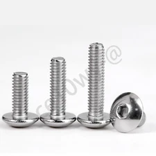 Truss Socket Cap Screws Allen Bolt Hex Drive M3 M4 M5 M6 M8-304 Stainless Steel