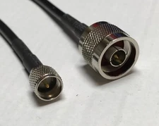 N type Male to Mini UHF Male ACI240 RF Pigtail Coaxial Cable Fast Ship USA LOT