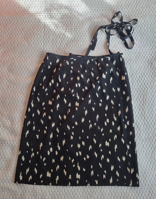 Jupe Agnès B – Noire, Genoux, Taille S, Rayons Stretch, Fabriquée En Tunisie