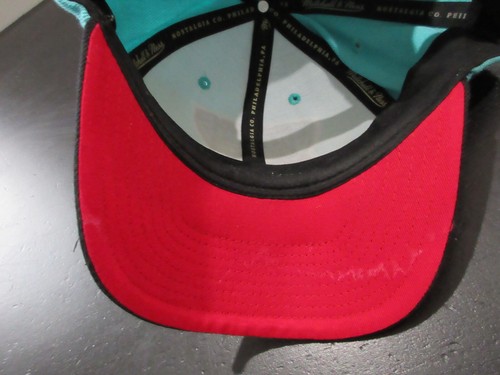 Memphis Grizzlies Hat Cap Snap Back Green Black Basketball Mitchell Ness Mens - Picture 7 of 8