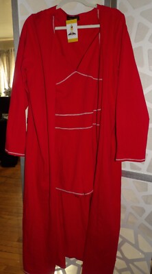 VIVA CHIC 2PC.RED LONG CARDIGAN AND SHORT ROMPER SET (3XL)
