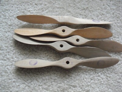 Lot of 5 RC Airplane Accessories Wood Super Dynamite 8 12 Propellers 